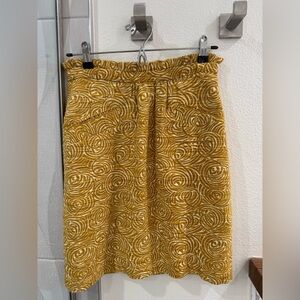 anthropologie elevenses painted morning skirt